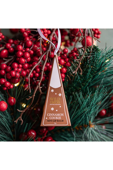 WILD EMERY MINI LIP BALM ORNAMENT - CINNAMON COOKIE