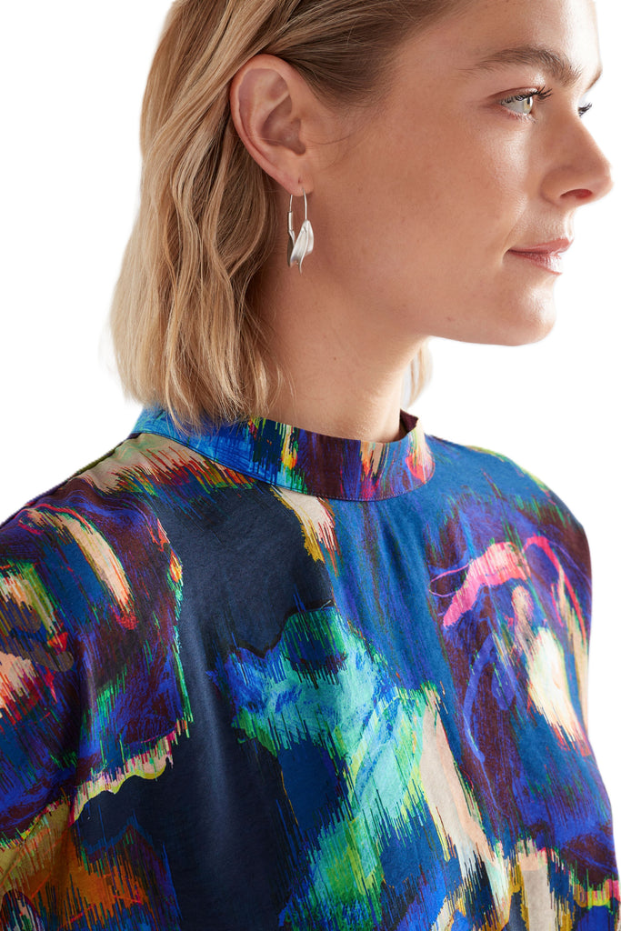Dead Moda Moda Turtle ELK MODA TURTLE NECK TOP - VAARA PRINT