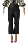 ONCE WAS MONTOYA LEATHER STRAIGHT LEG PANT - ONYX