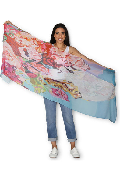 THE ARTISTS LABEL SCARF - MUSIC IN FLOWERS (200cm x 70cm)