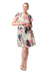 ONCE WAS NISREEN COTTON SILK  DRESS - OASIS FLORA