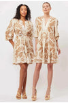 ONCE WAS ANTIGUA LINEN VISCOSE DRESS - ARENA DEL SOL