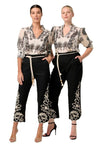 ONCE WAS OLEANDER COTTON SILK BLOUSE - IMPERIAL STONE