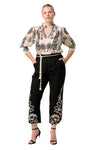 ONCE WAS OLEANDER COTTON SILK BLOUSE - IMPERIAL STONE
