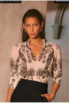 ONCE WAS OLEANDER COTTON SILK BLOUSE - IMPERIAL STONE