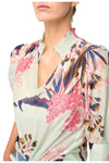 ONCE WAS OLEANDER COTTON SILK BLOUSE - OASIS FLORA