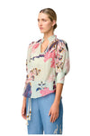 ONCE WAS OLEANDER COTTON SILK BLOUSE - OASIS FLORA