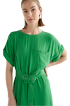 ELK OLYCK MIDI DRESS - VINE GREEN