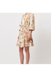 ONCE WAS ANTIGUA LINEN VISCOSE DRESS - ARENA DEL SOL
