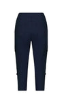 VASSALLI POPLIN PULL ON PANT - NAVY