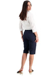 VASSALLI POPLIN SHORT - NAVY