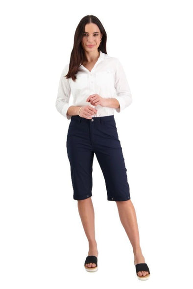 VASSALLI POPLIN SHORT - NAVY