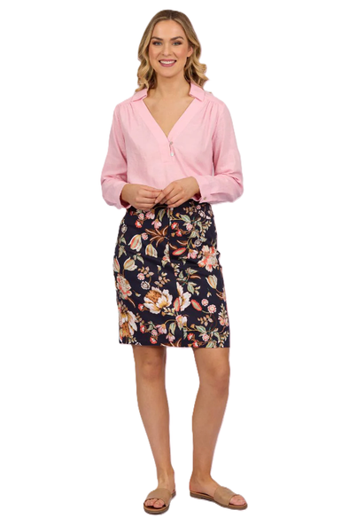 VASSALLI PRINTED LIGHTWEIGHT SKIRT - FREYA