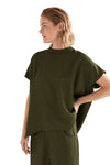 ELK HULLU TOP - BRIGHT OLIVE
