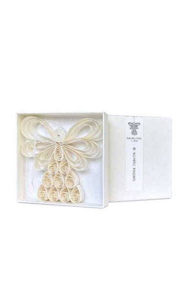 QUILLING ANGEL PAPER HANGING ORNAMENT - 11CM