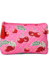 KIP&CO QUILTED COTTON TOILETRY PURSE O/S