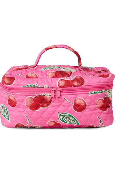 KIP&CO QUILTED COTTON TOILETRY CASE O/S