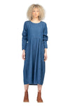 BOOM SHANKAR GURU DRESS - MID WASH DENIM