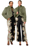 ONCE WAS REINA FAUX FUR JACKET - JADE MIST