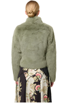 ONCE WAS REINA FAUX FUR JACKET - JADE MIST
