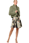 ONCE WAS REINA FAUX FUR JACKET - JADE MIST