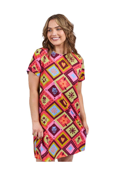 ELM RHODE DRESS - GEO PRINT