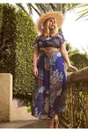ONCE WAS RIO VISCOSE CHIFFON MIDI DRESS - AZTEC FLOWER