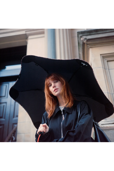 ROLLIE+BLUNT METRO UMBRELLA - BLK/LEOPARD