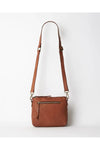 JUJU & CO LARGE ESSENTIAL POUCH - COGNAC