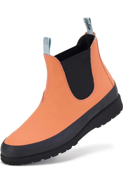 ROLLIE FIELDS CHELSEA RUBBERISED BOOTS - ORANGE