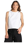 BOOM SHANKAR ROSE LINEN TOP - WHITE