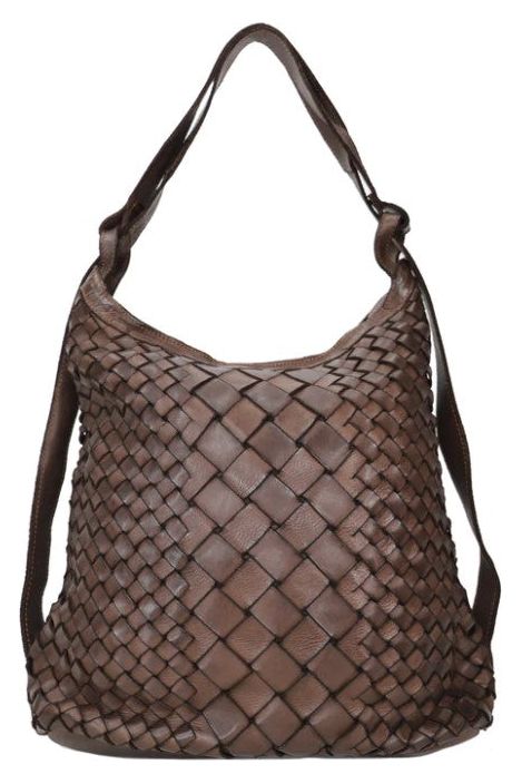 KOMPANERO SELENA BACKPACK/SHOULDER BAG - BROWN