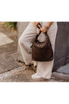KOMPANERO SELENA BACKPACK/SHOULDER BAG - BROWN
