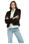 365 DAYS FAUX FUR SHORT JACKET - CHOCOLATE