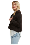 365 DAYS FAUX FUR SHORT JACKET - CHOCOLATE