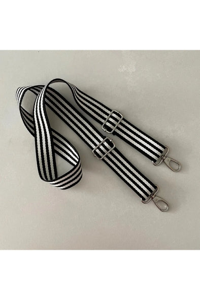 LOVE FRIDAY SHOULDER  STRAP - BLACK+WHITE