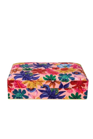 KIP&CO SM VELVET JEWELLERY BOX -WILD FLOWERS IN BLOOM