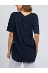 ELM SOCIETY S/S TEE - NAVY