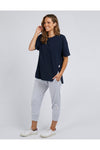 ELM SOCIETY S/S TEE - NAVY
