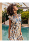 ONCE WAS SORAYA COTTON SILK DRESS - GOLDEN MEDINA