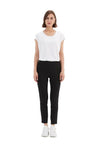TIRELLI STRAIGHT CROP PANT - BLACK