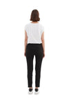TIRELLI STRAIGHT CROP PANT - BLACK