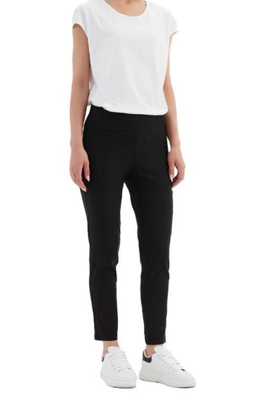 TIRELLI STRAIGHT CROP PANT - BLACK