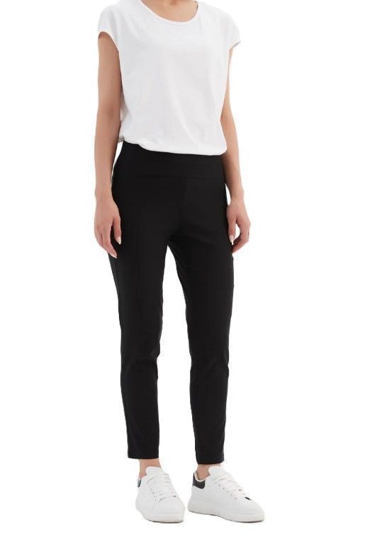 TIRELLI STRAIGHT CROP PANT - BLACK