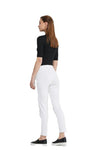 TIRELLI STRAIGHT CROP PANT - WHITE