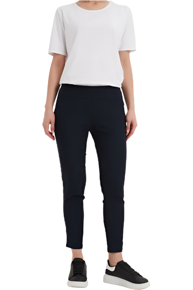TIRELLI STRAIGHT CROP PANT HIGH ANKLE - NAVY