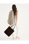 JUJU & CO SUEDE EVERYDAY TOTE - CHOCOLATE