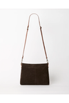 JUJU & CO SUEDE MESSENGER - CHOCOLATE