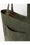 JUJU & CO SUEDE EVERYDAY TOTE - OLIVE