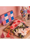 KIP&CO VELVET COSMETICS PURSE - SUMMER CHECK